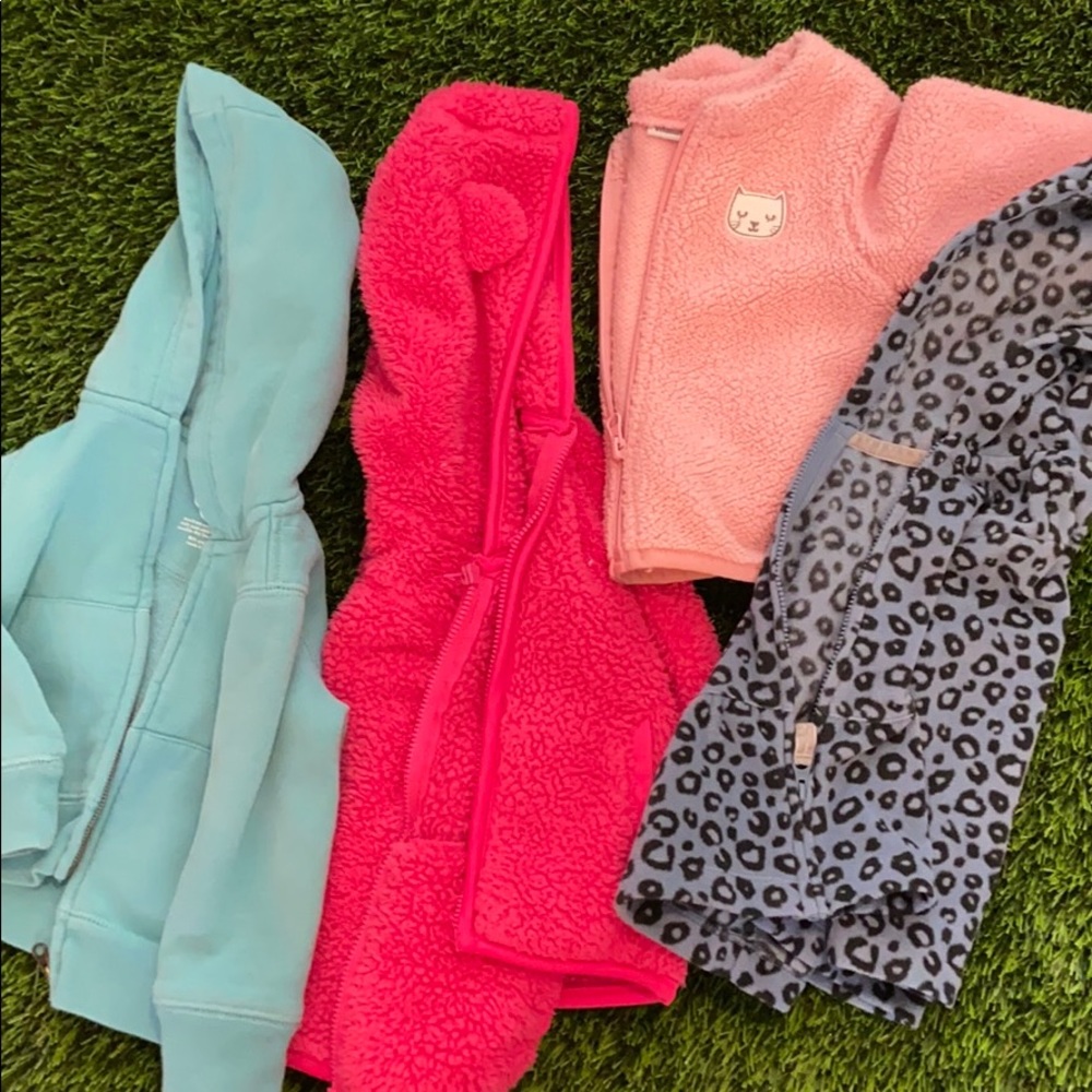 4 baby girl jackets